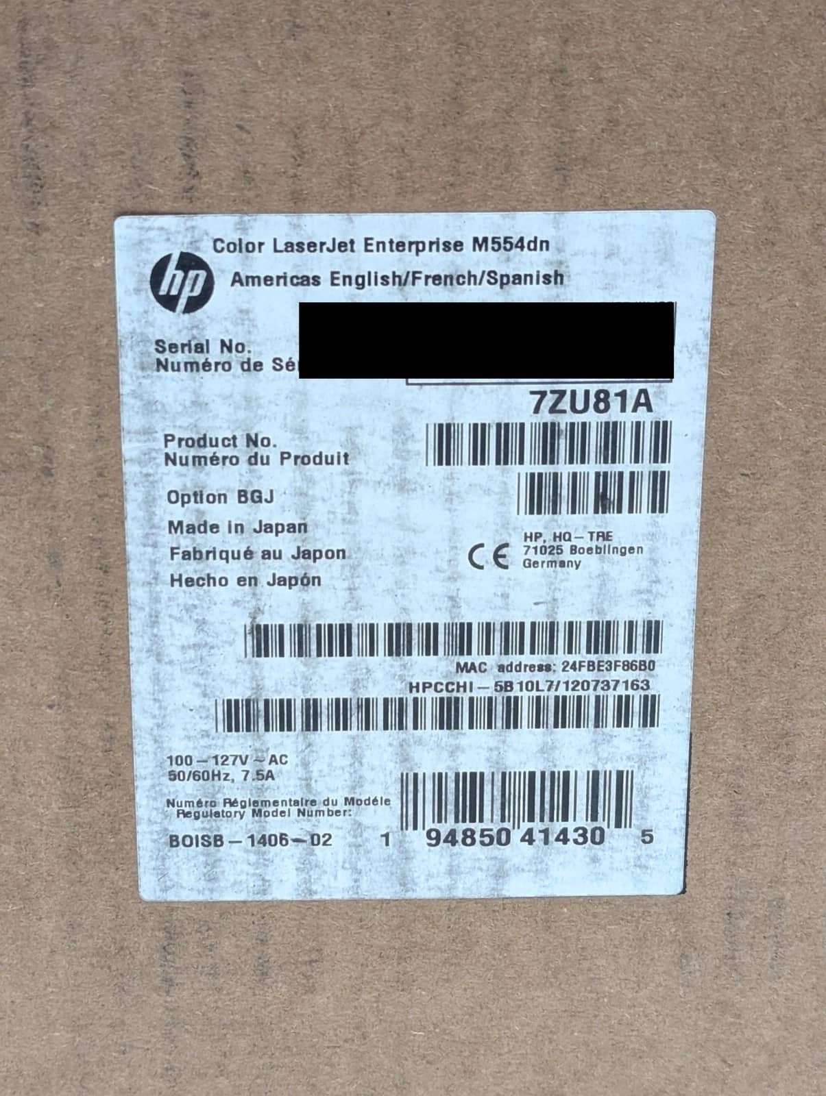 HP LaserJet Enterprise M554dn Printers New