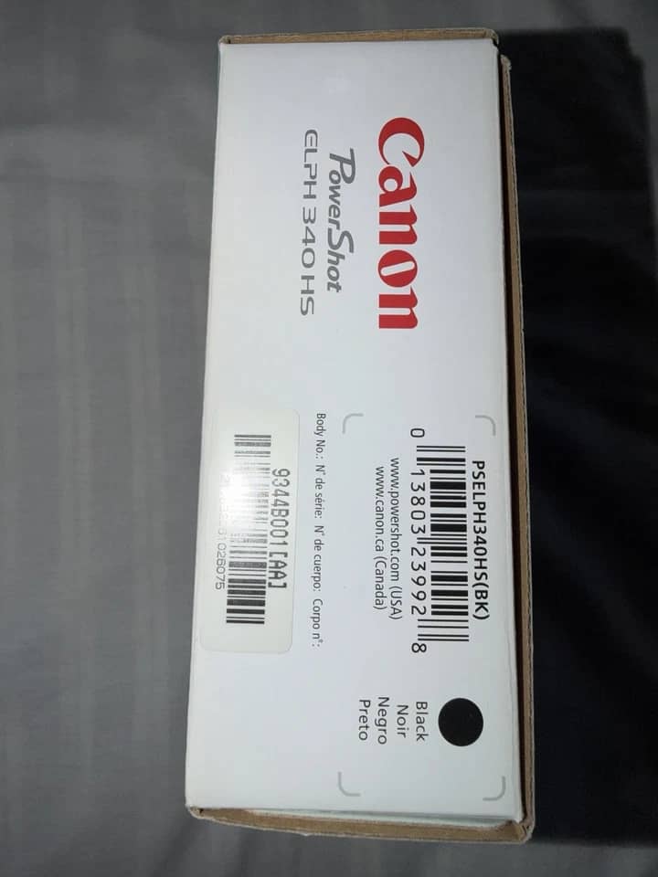 Canon PowerShot ELPH 340 HS Digital Cameras Silver New Body Only