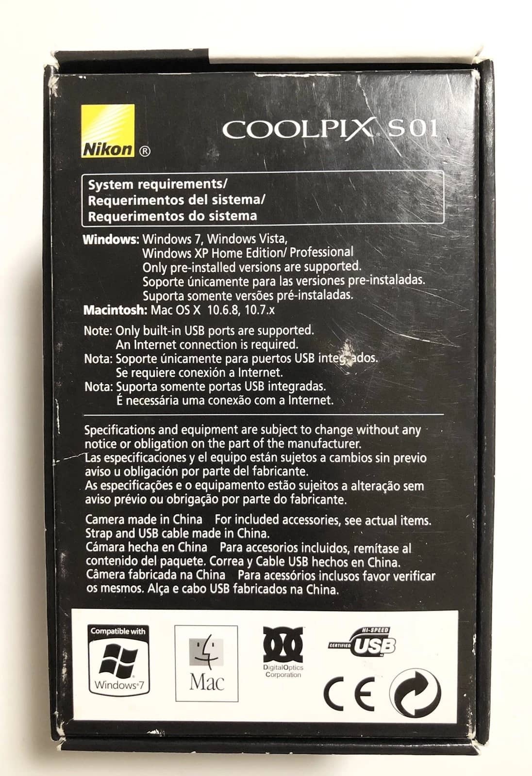 Nikon COOLPIX S01 Digital Cameras pink New Body Only