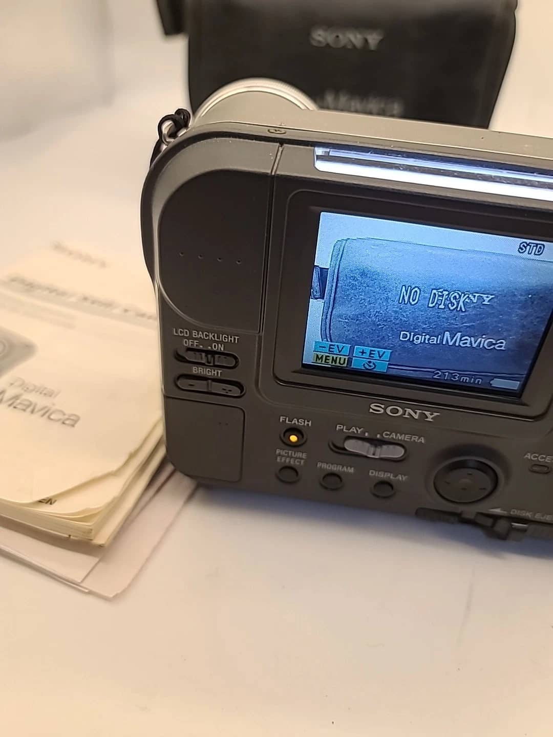 Sony Mavica MVC-FD71 Digital Cameras Gray Used - Good Body Only