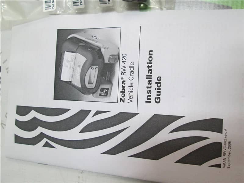 Zebra RW 420 VEHICLE CRADLE Printers New