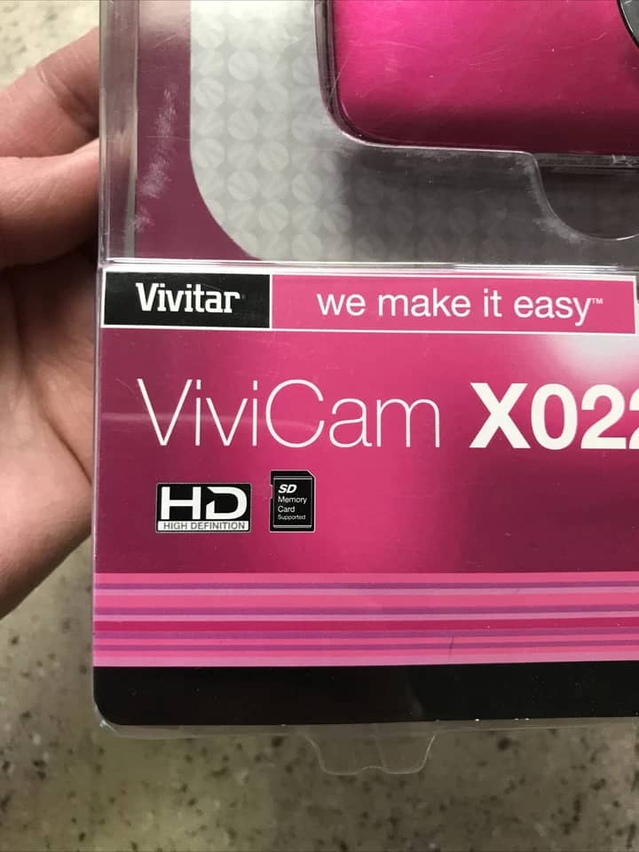Vivitar ViviCam X022 Digital Cameras pink Used - Good Body Only