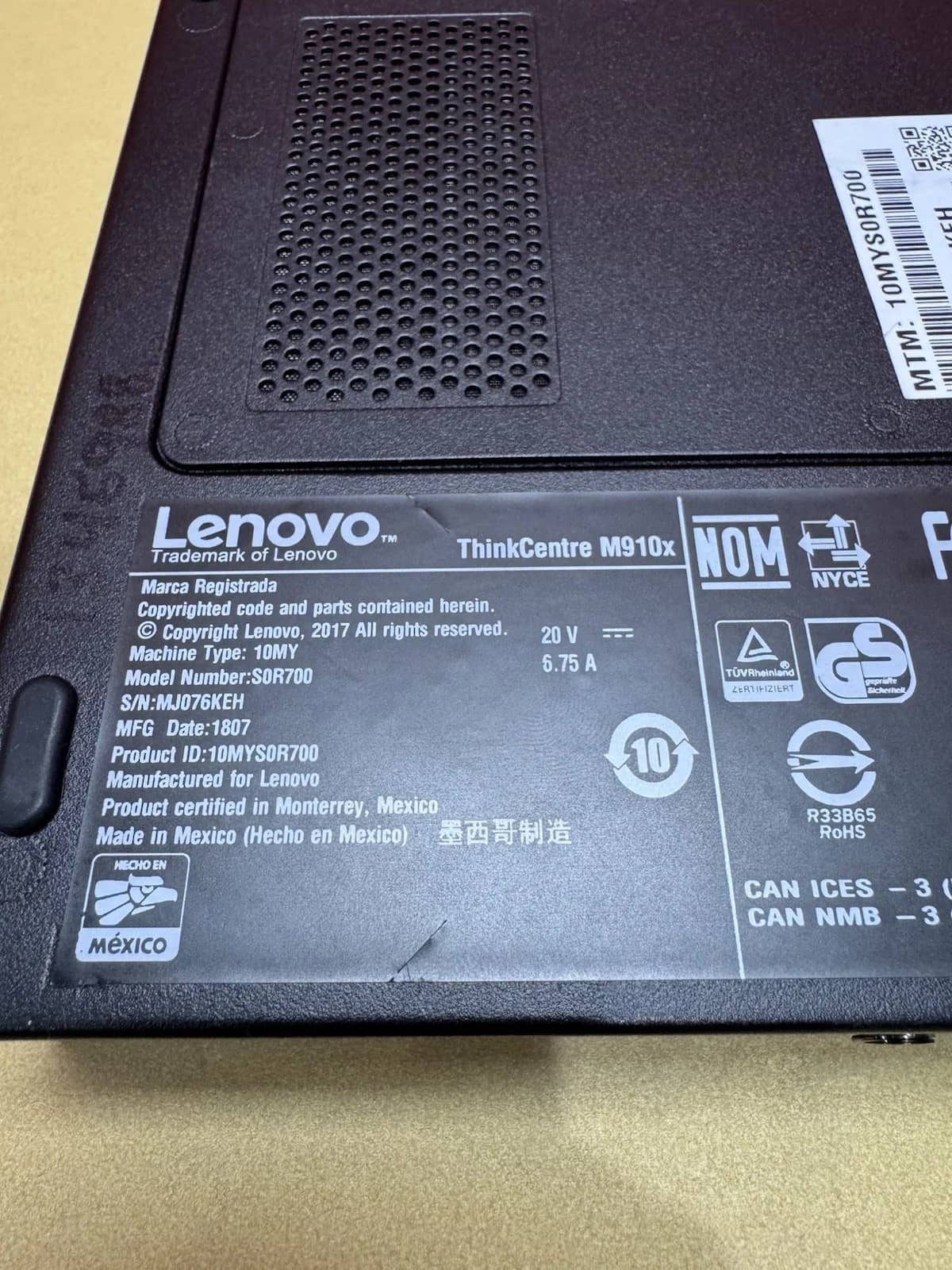 Lenovo M910X Computers 256GB 16GB Refurbished - Excellent