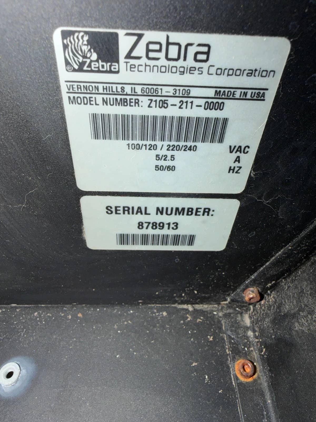Zebra 105S Printers Used - Good