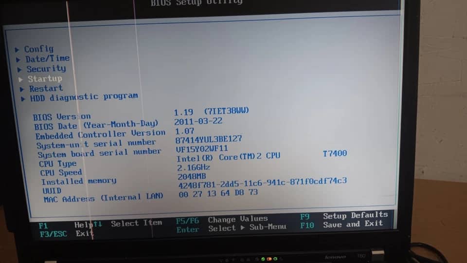 Lenovo ThinkPad T60 Computers