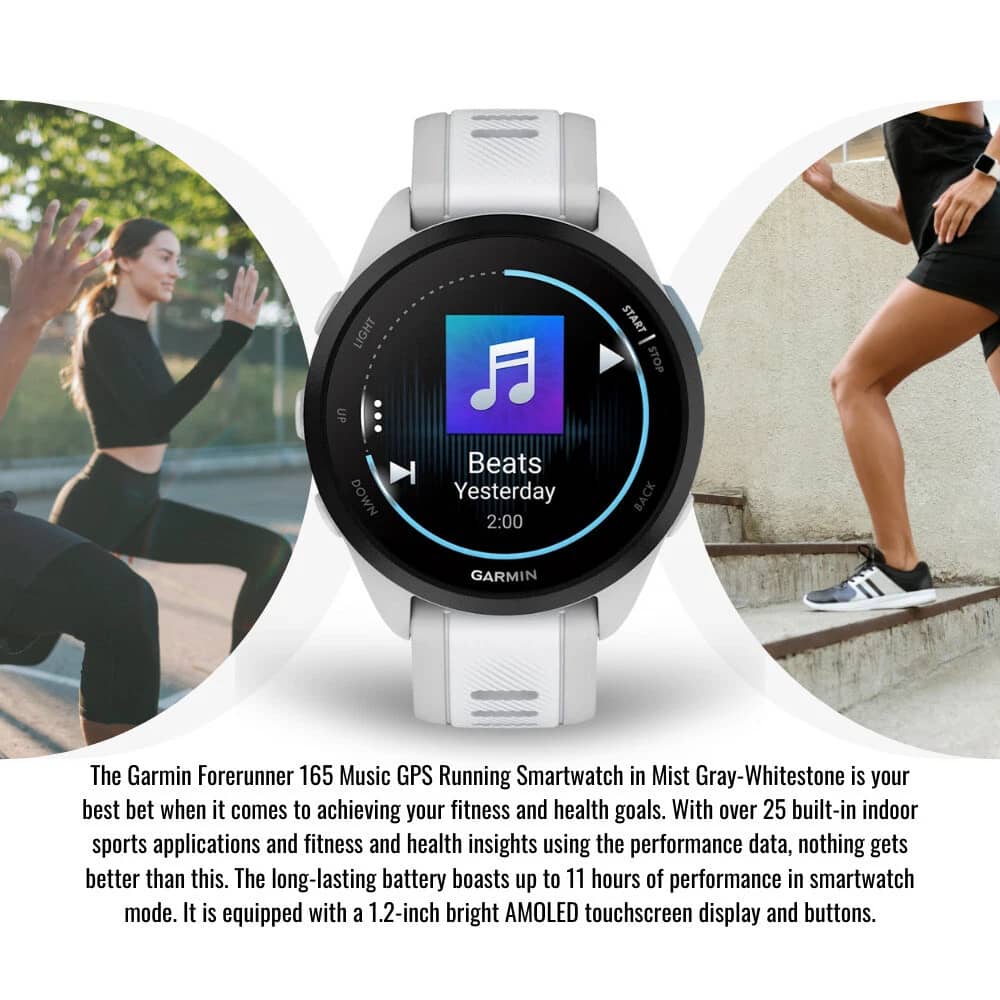 Garmin Forerunner 165 Smartwatches Black 43mm New