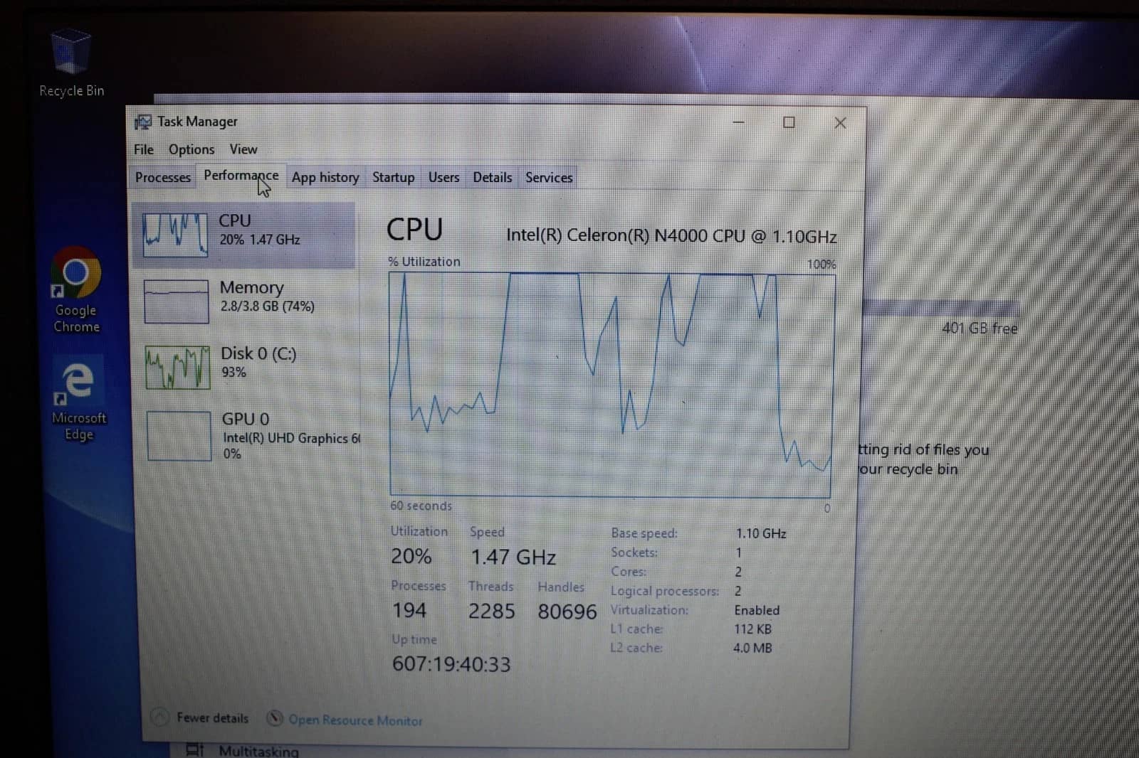Dell Inspiron 15-5100 Computers 500GB 4GB Used - Good