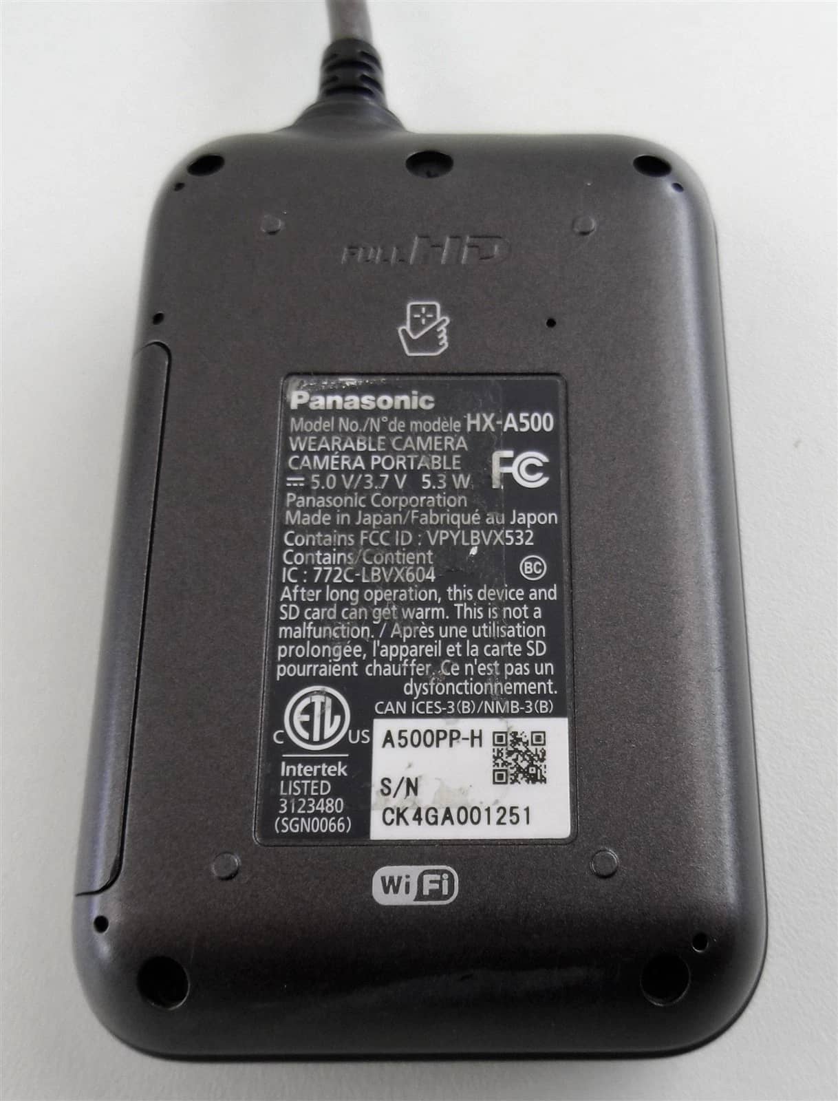 Panasonic HX-A500 Digital Cameras Gray New Body Only