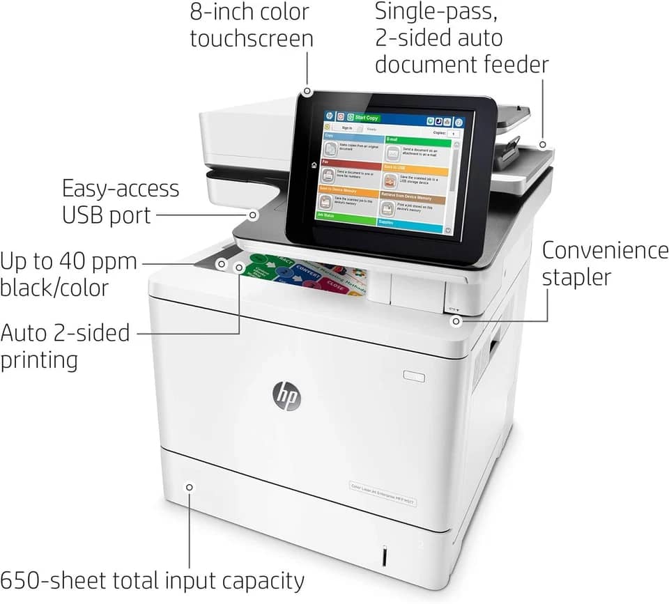 HP LaserJet Enterprise M577f Printers Used - Good