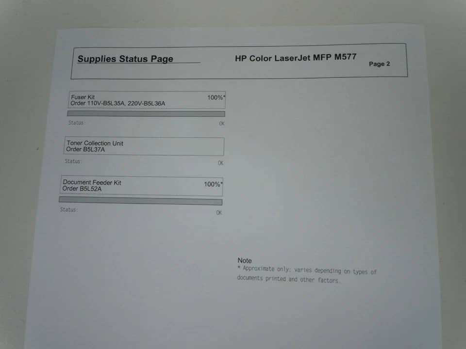 HP LaserJet Enterprise M577dn Printers Used - Good