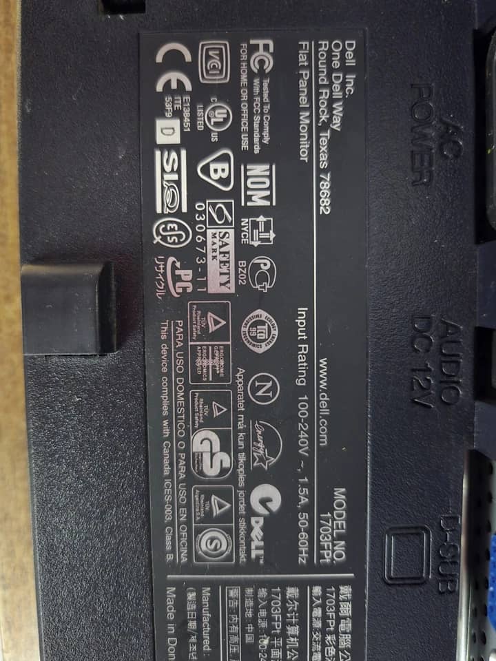 Dell 1703FP Monitors