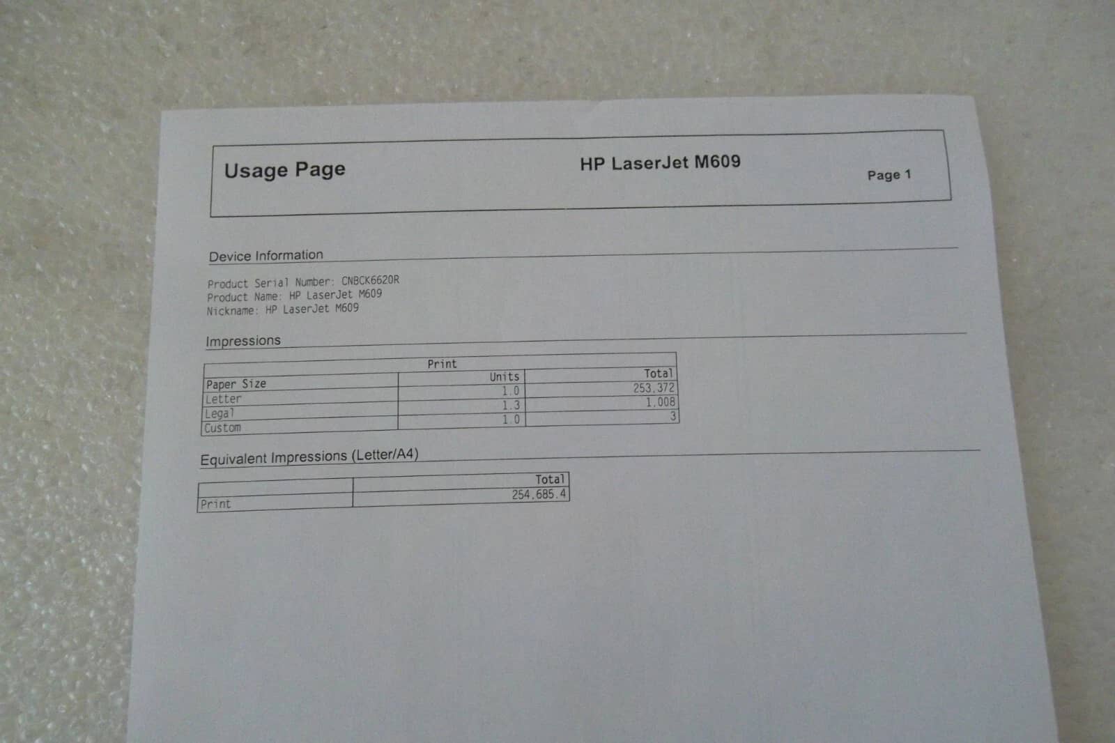 HP M609, M609dn Printers Used - Good