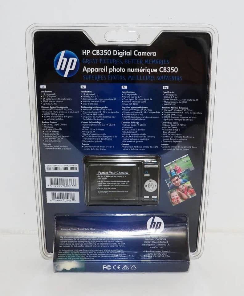 HP cb350 Digital Cameras Black New Body Only