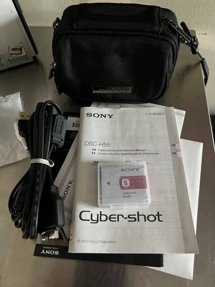 Sony Cyber-shot DSC-H55 Digital Cameras Black Used - Good Body Only