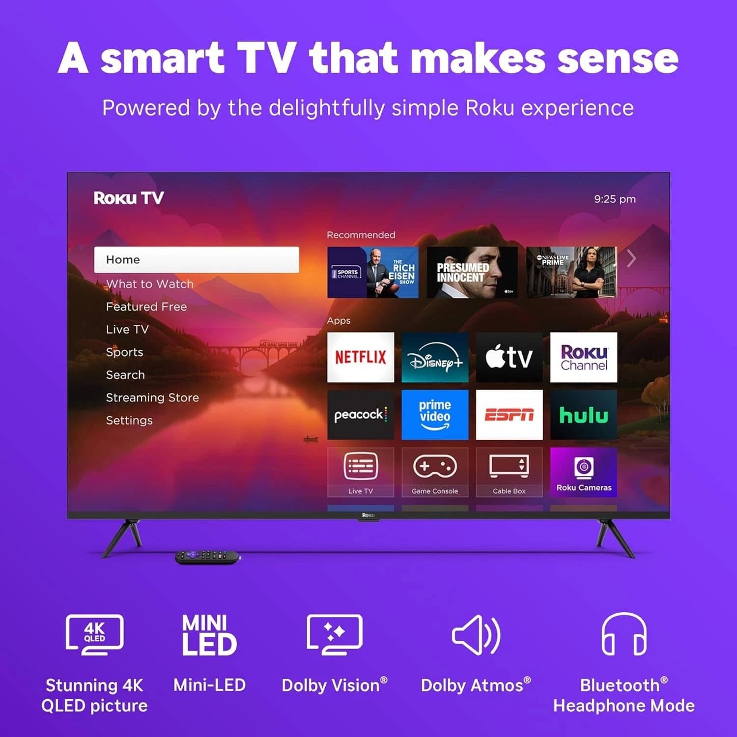 Roku Plus Series TVs 55 inch New