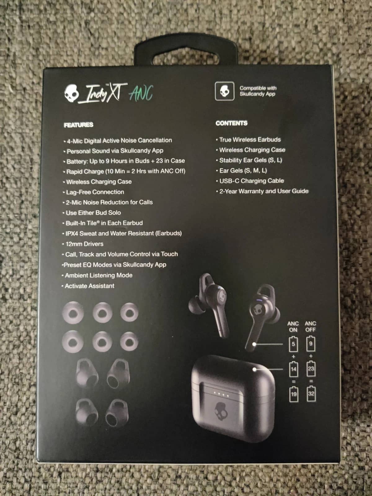Skullcandy S2IYW-N909 Headphones & Earbuds Black New