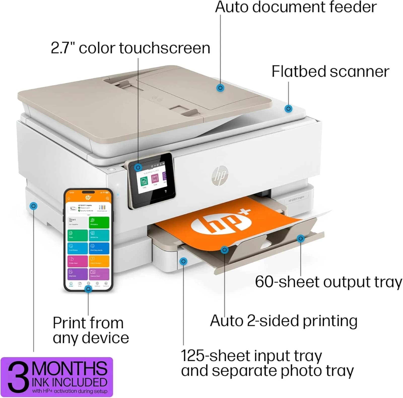 HP Inspire 7958e Printers New