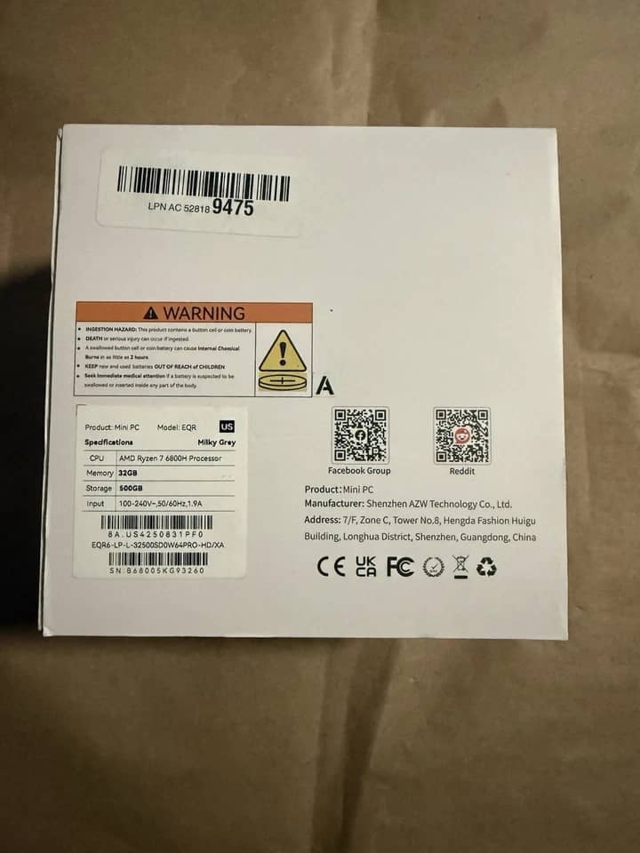 Beelink EQR Computers New