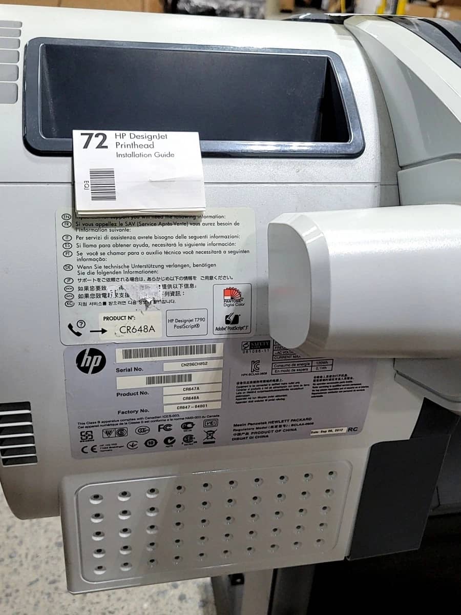 HP CR647A Printers For parts or not working
