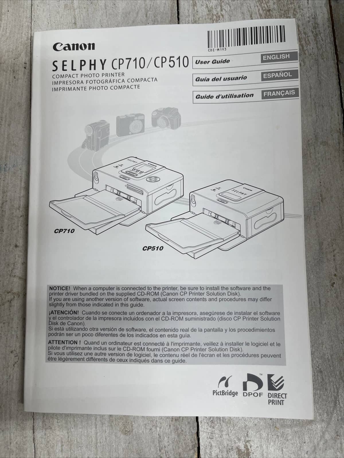 Canon Selphy CP510 Printers New