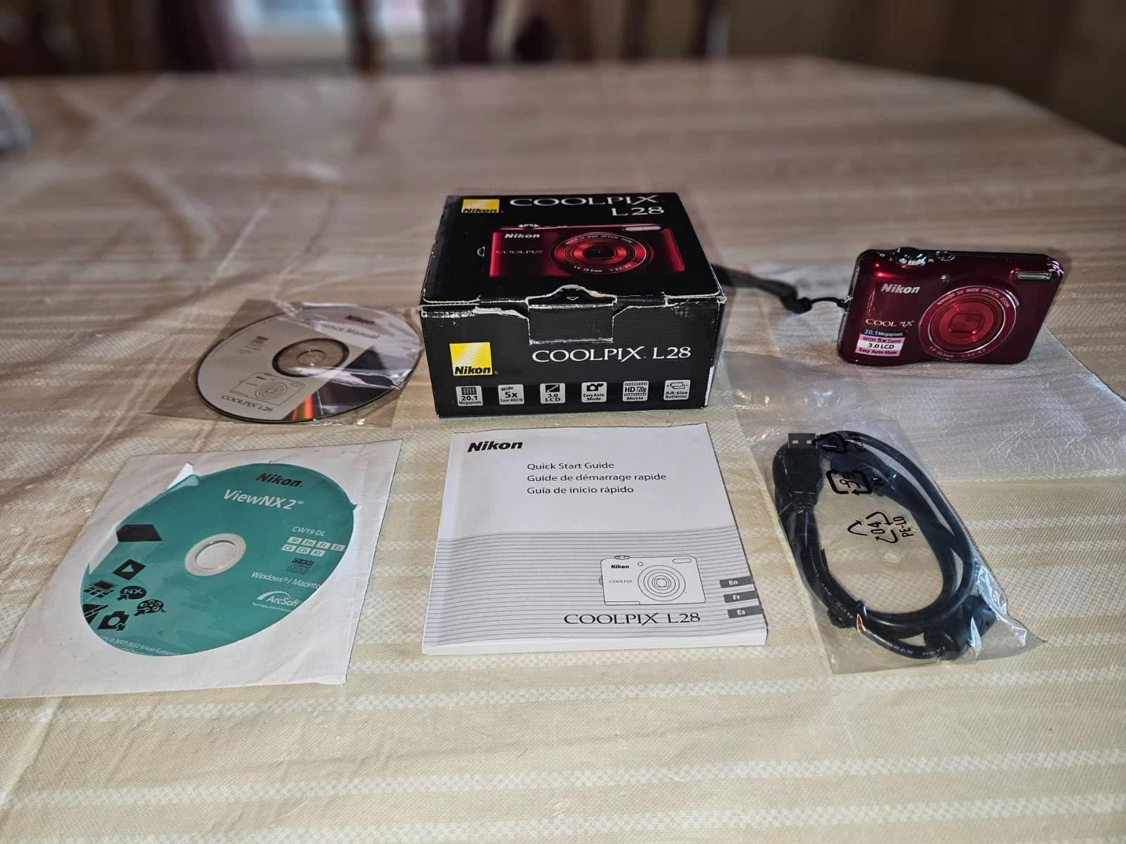 Nikon COOLPIX L28 Digital Cameras Red New Body Only