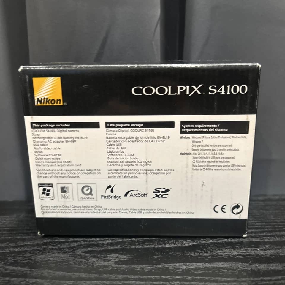 Nikon COOLPIX S4100 Digital Cameras Black New Body Only