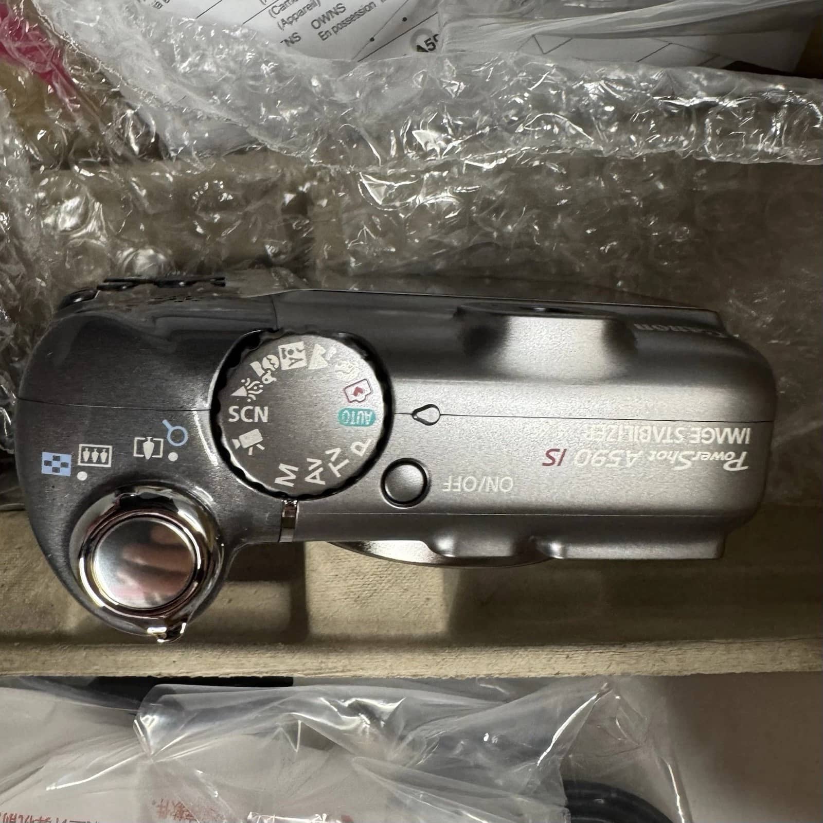Canon PowerShot A590 IS Digital Cameras Gray Open-Box Excellent Body Only
