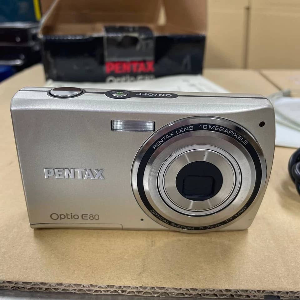Pentax OPTIOE80 Digital Cameras Black New Body Only
