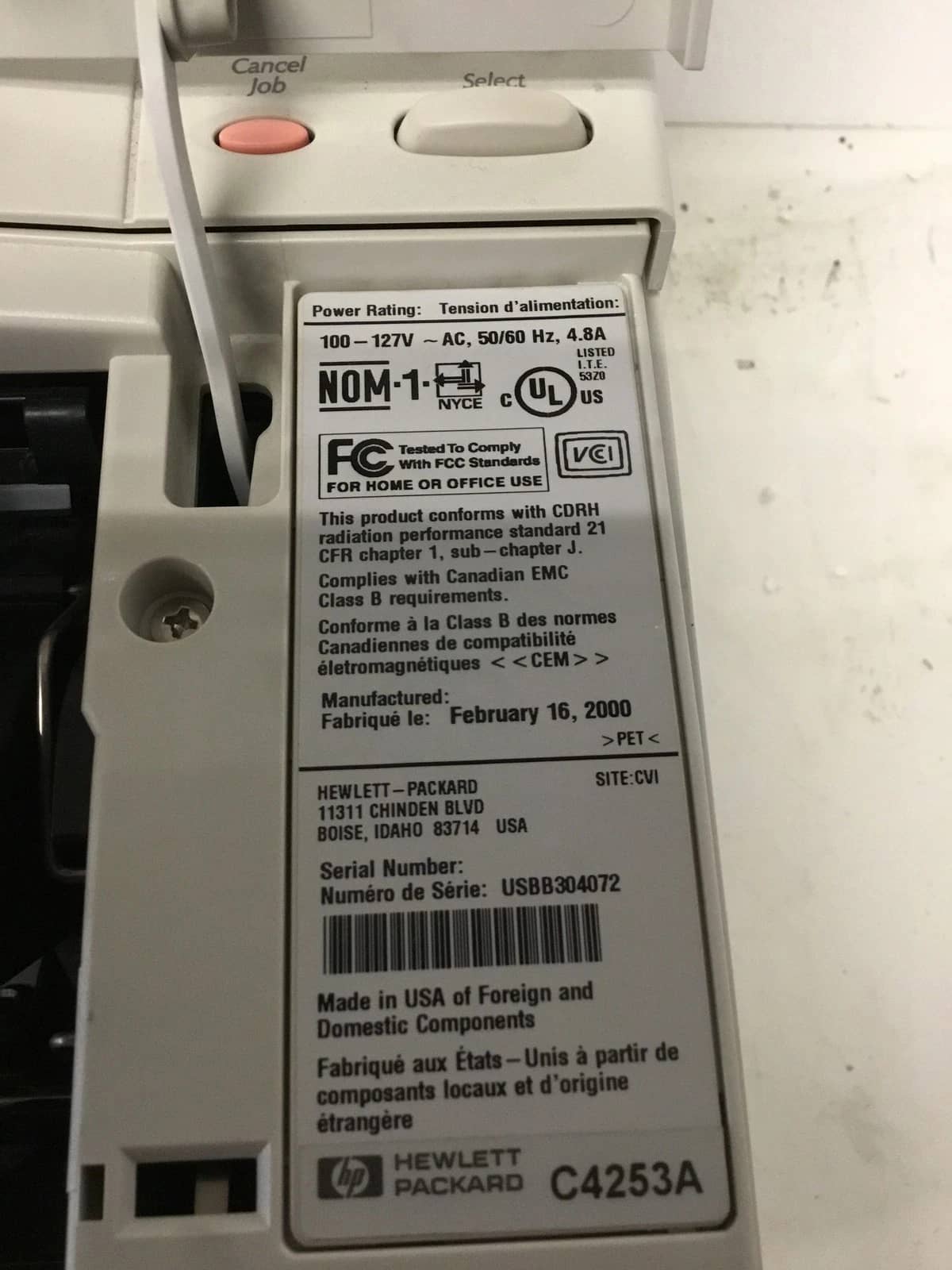 HP Laserjet 4050 Printers Used - Good
