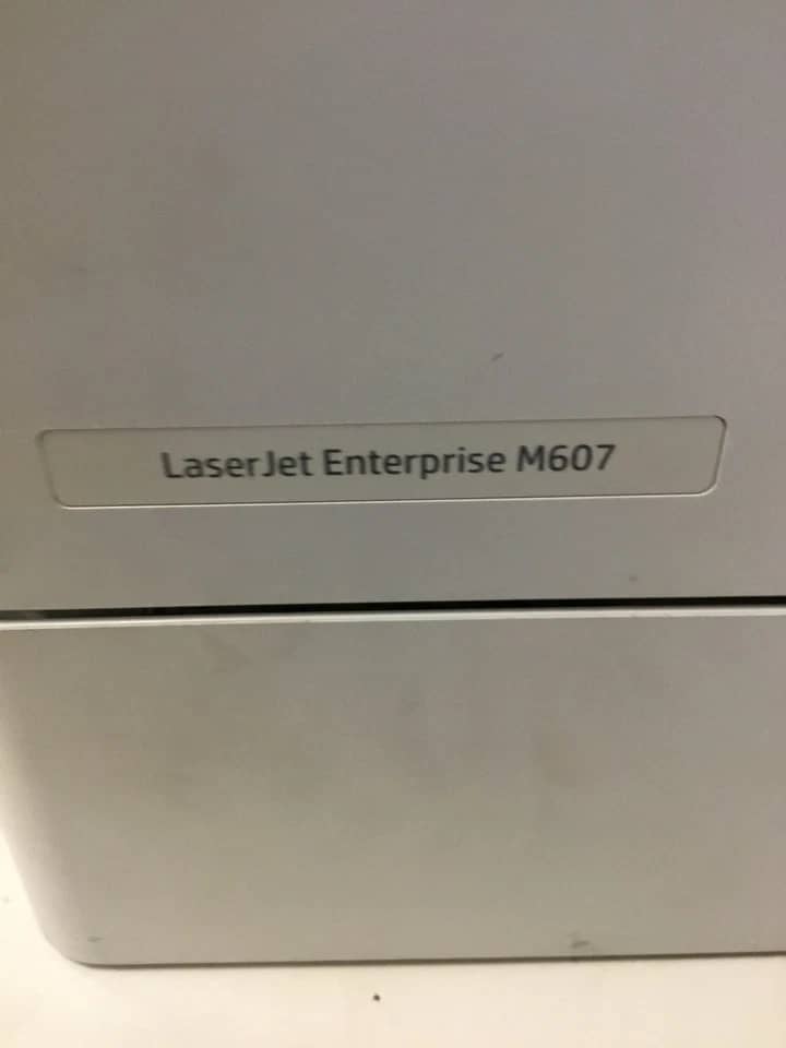 HP Laserjet Enterprise M607 Printers Used - Good