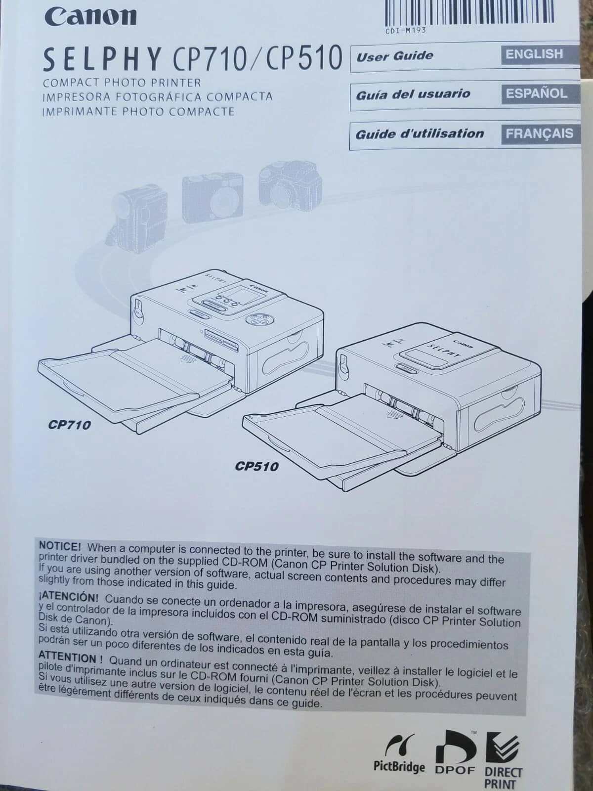 Canon CP510 Printers New