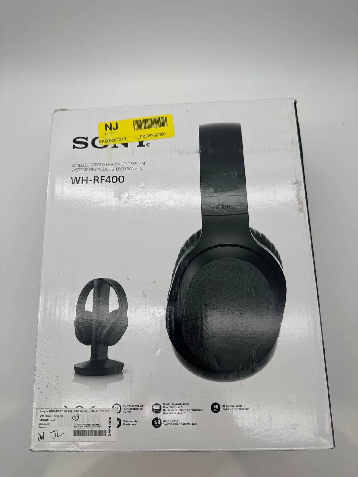 Sony WHRF400 Headphones & Earbuds Black New
