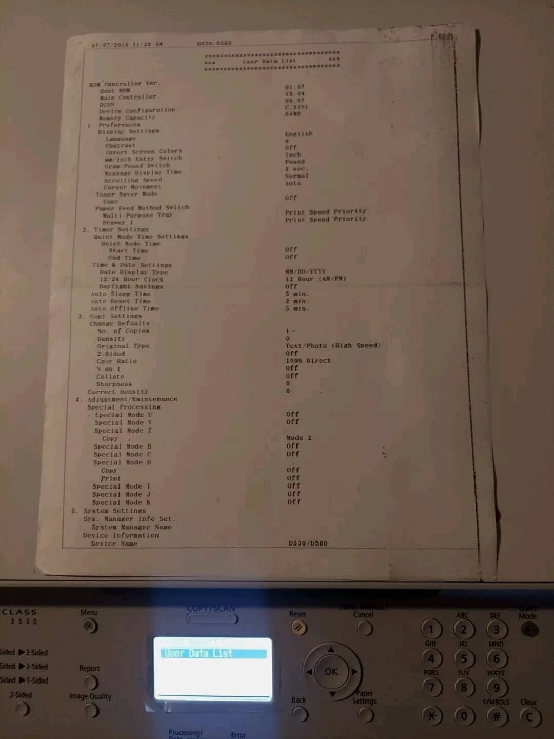 Canon D530 Printers For parts or not working