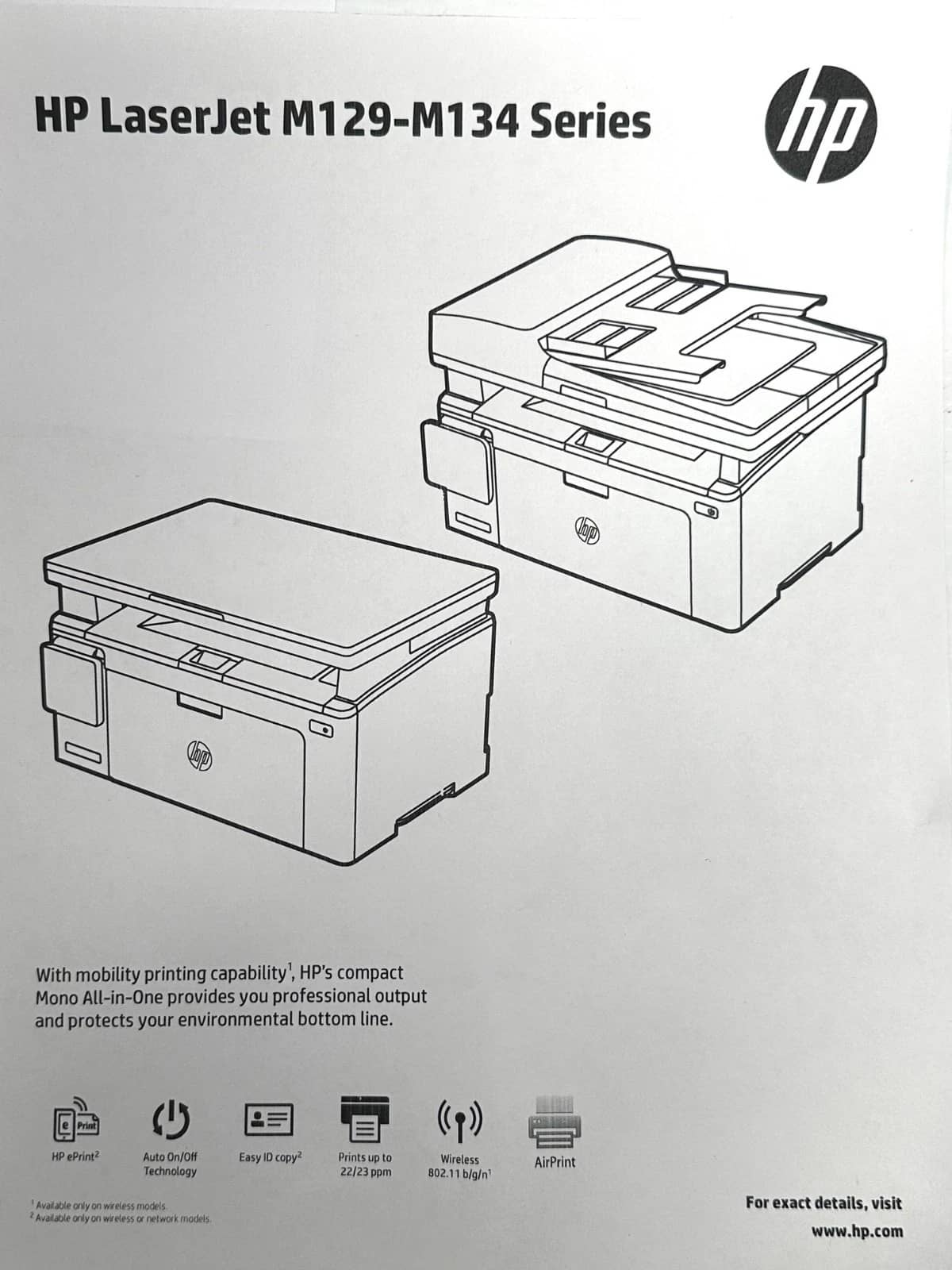 HP LaserJet Pro MFP M130nw Printers Refurbished - Excellent