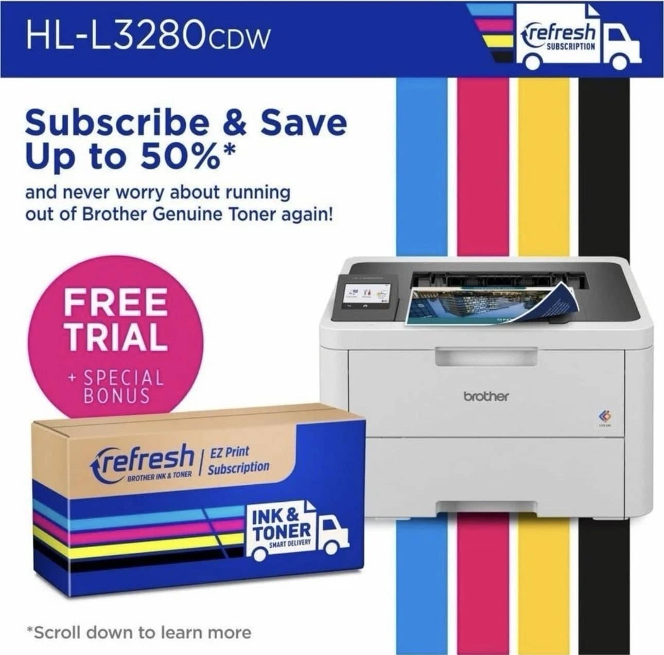 Brother HL-L3280CDW Printers New