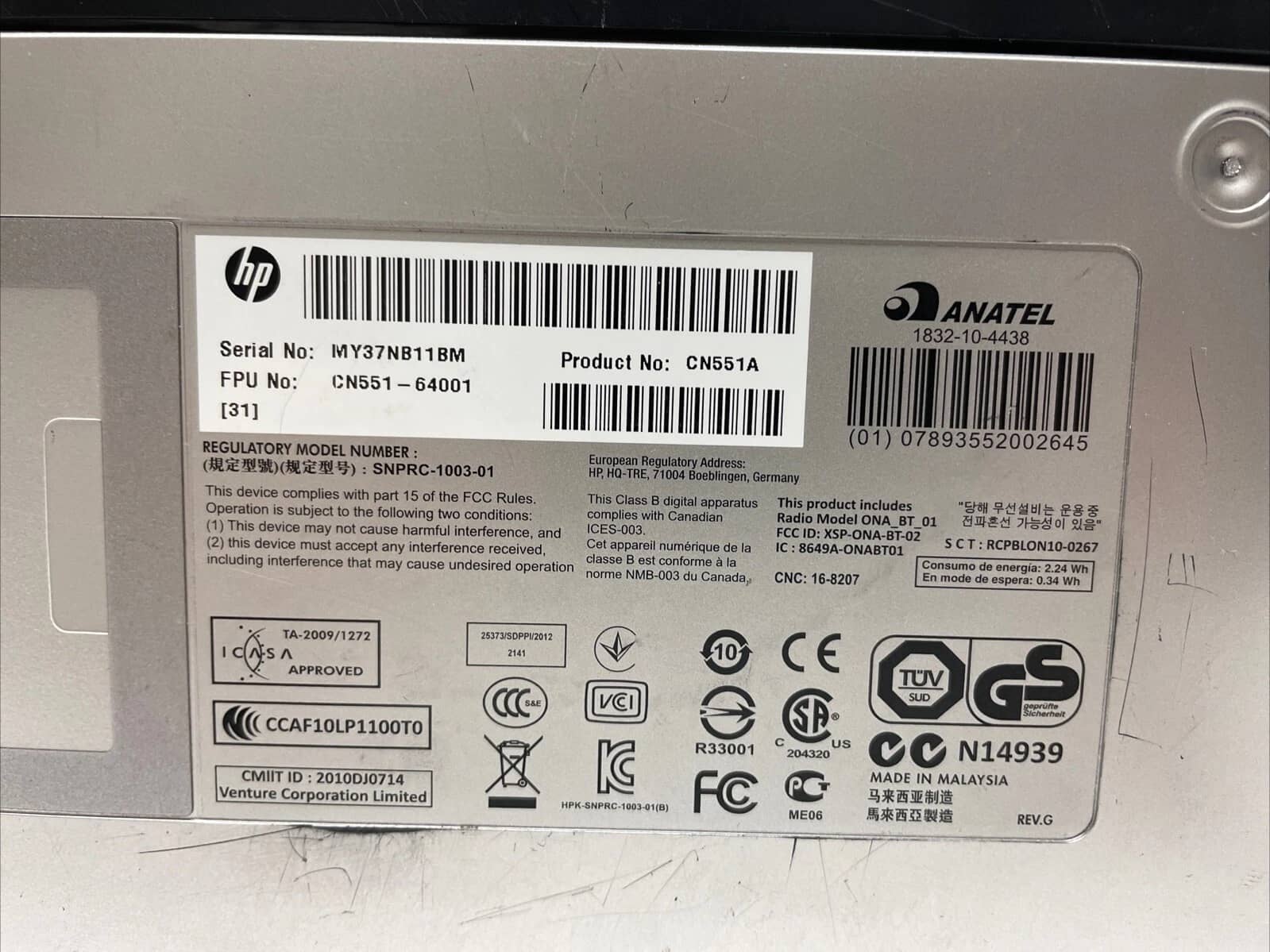HP Mobile OfficeJet 100 Printers Used - Good