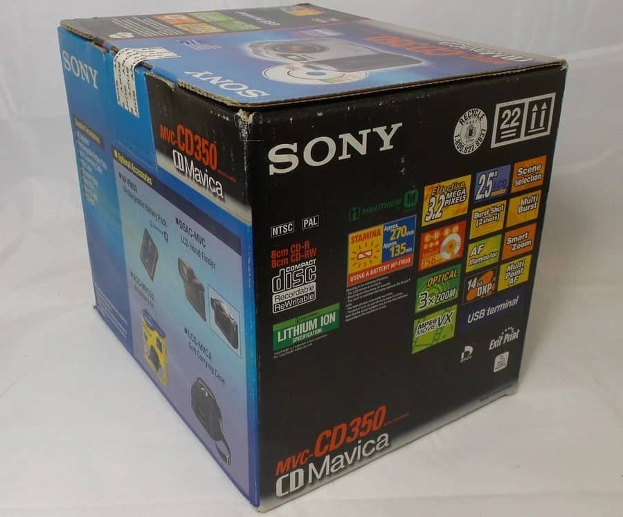 Sony MVC-CD350 Digital Cameras Black New Body Only
