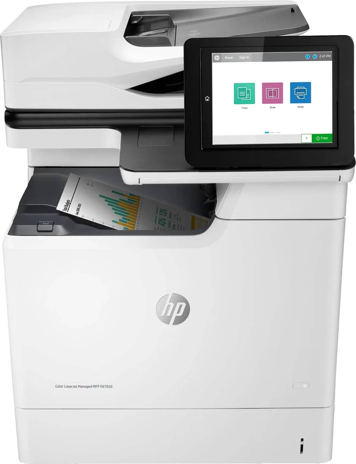 HP Color LaserJet Managed MFP E67650dh Printers Open-Box Excellent