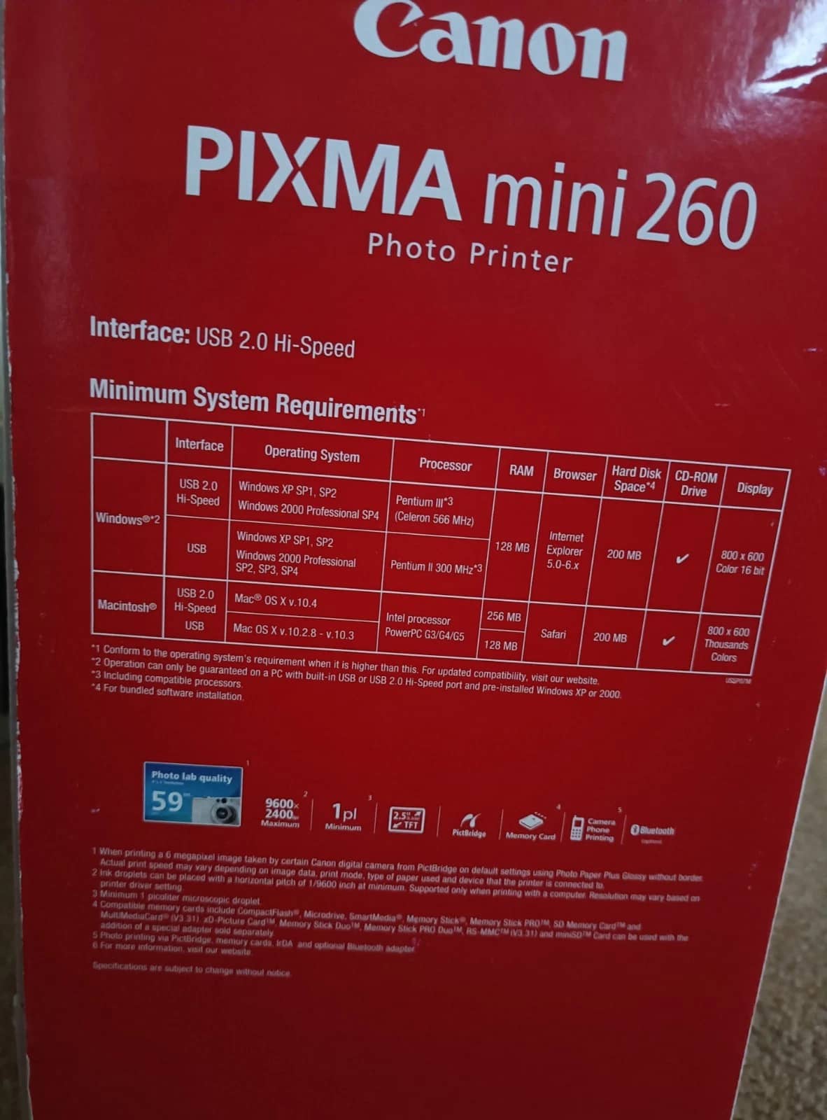 Canon Pixma mini260 Printers Open-Box Excellent