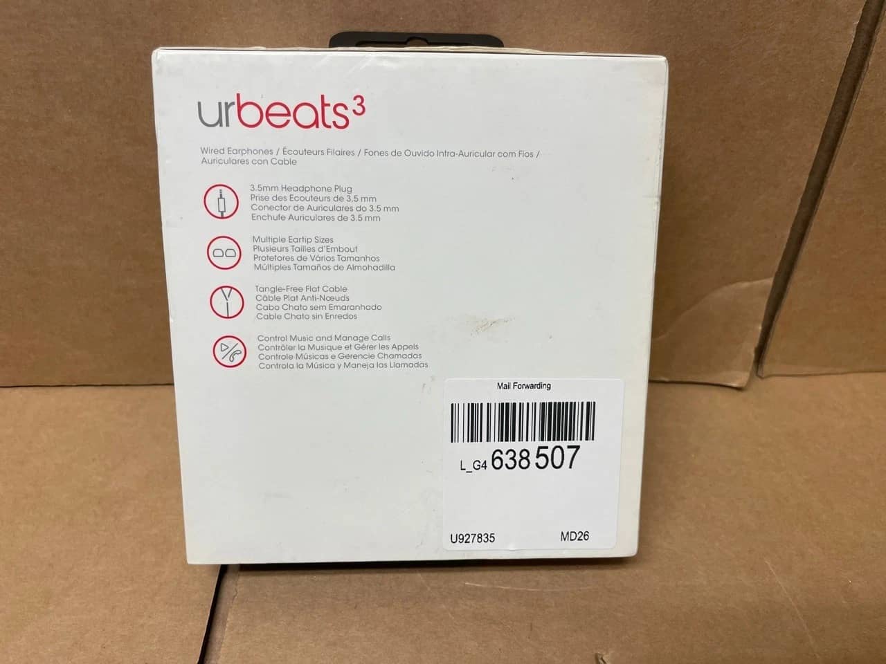 Beats UrBeats3 Headphones & Earbuds Black Open-Box Excellent