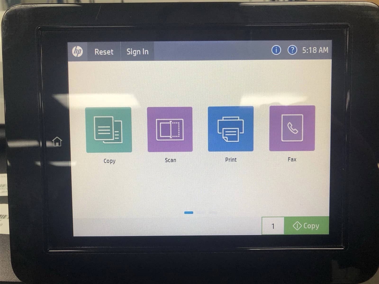HP Color LaserJet Enterprise FlowMFP M682 (J8A17A) Printers Used - Good