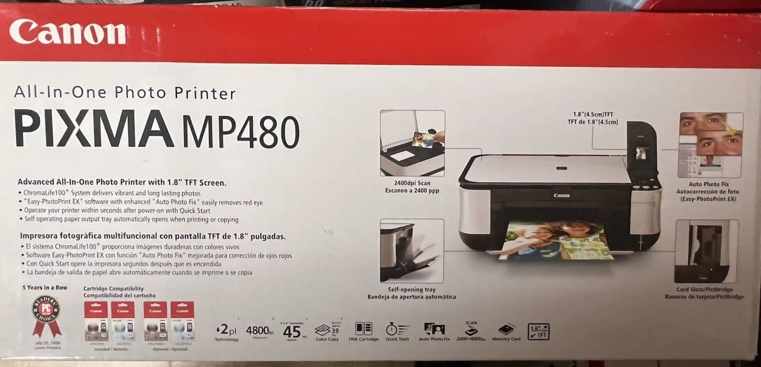 Canon Pixma MP480 Printers New