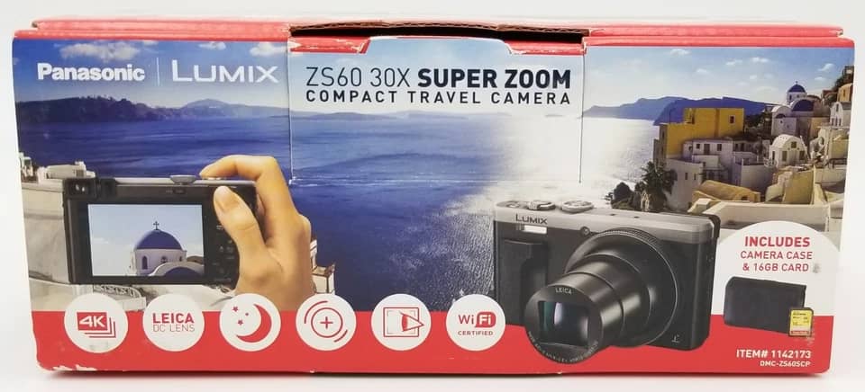 Panasonic LUMIX ZS60 Digital Cameras Black New Body Only