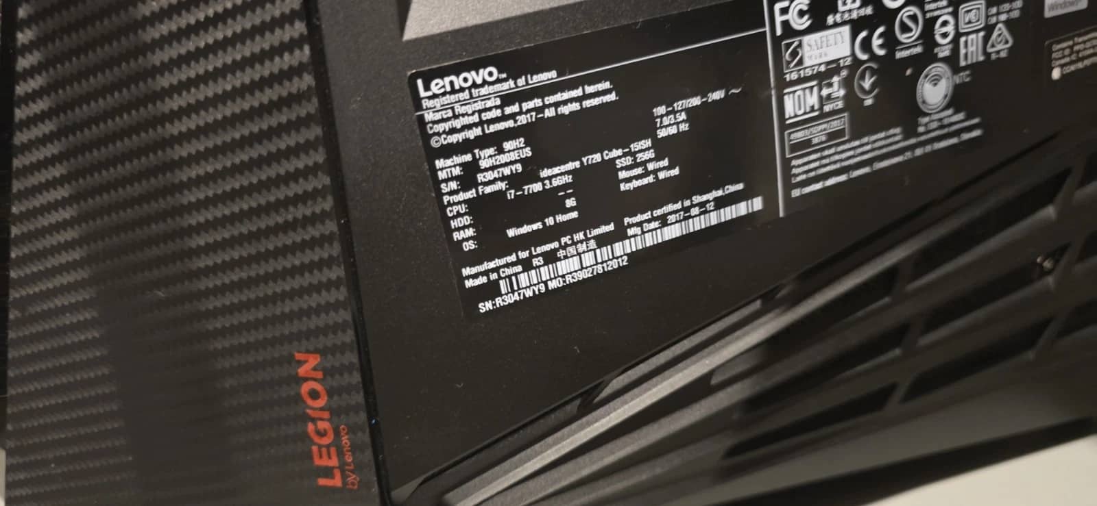 Lenovo Legion Y720 Computers 1TB 16GB Used - Good