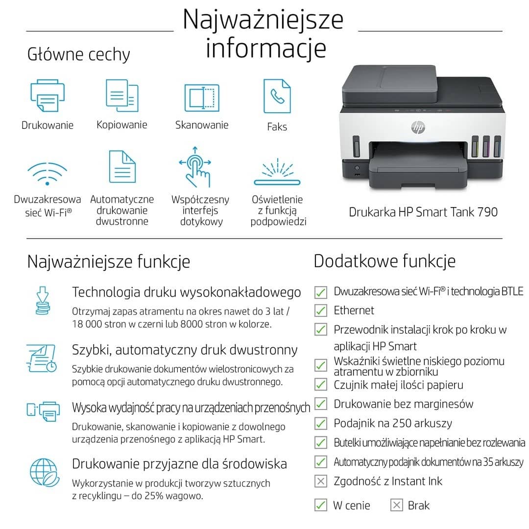 HP Smart Tank 790 Printers New