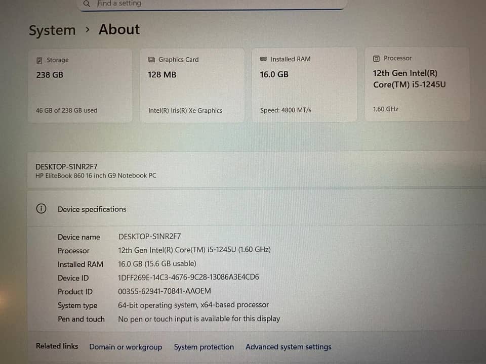 HP EliteBook 860 G9 Computers