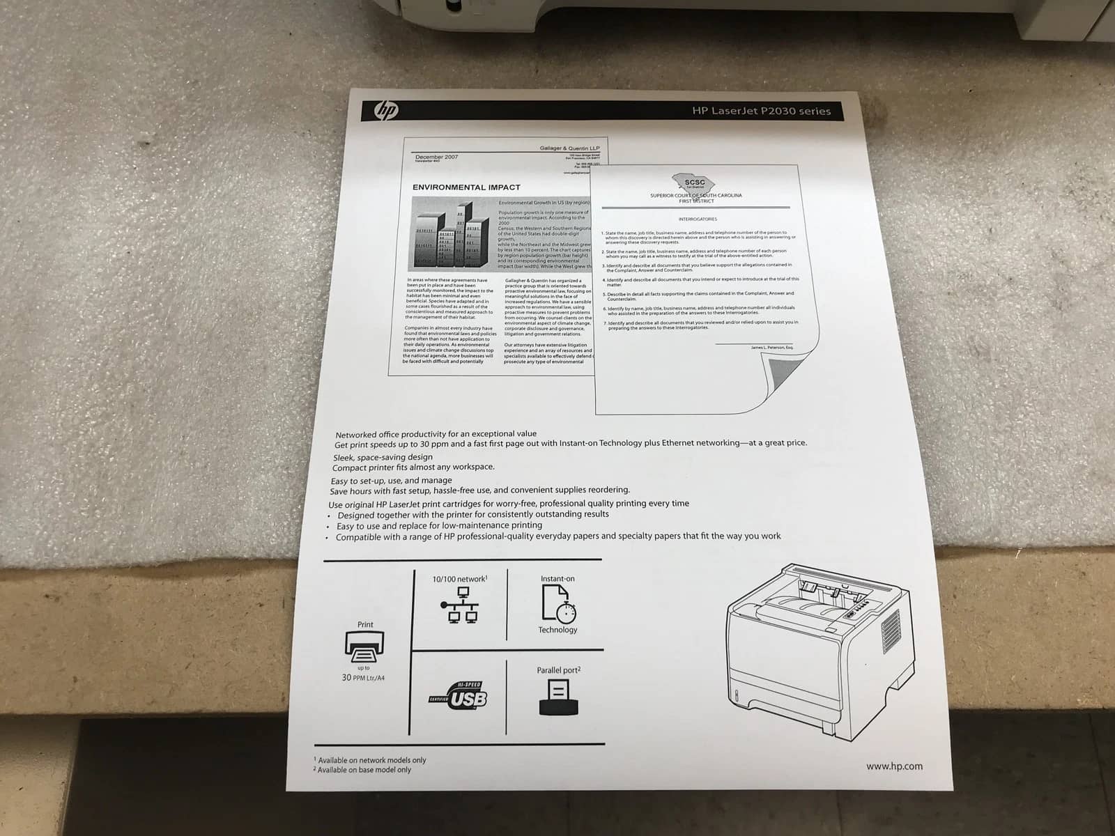 HP Hp2035N Printers Used - Good
