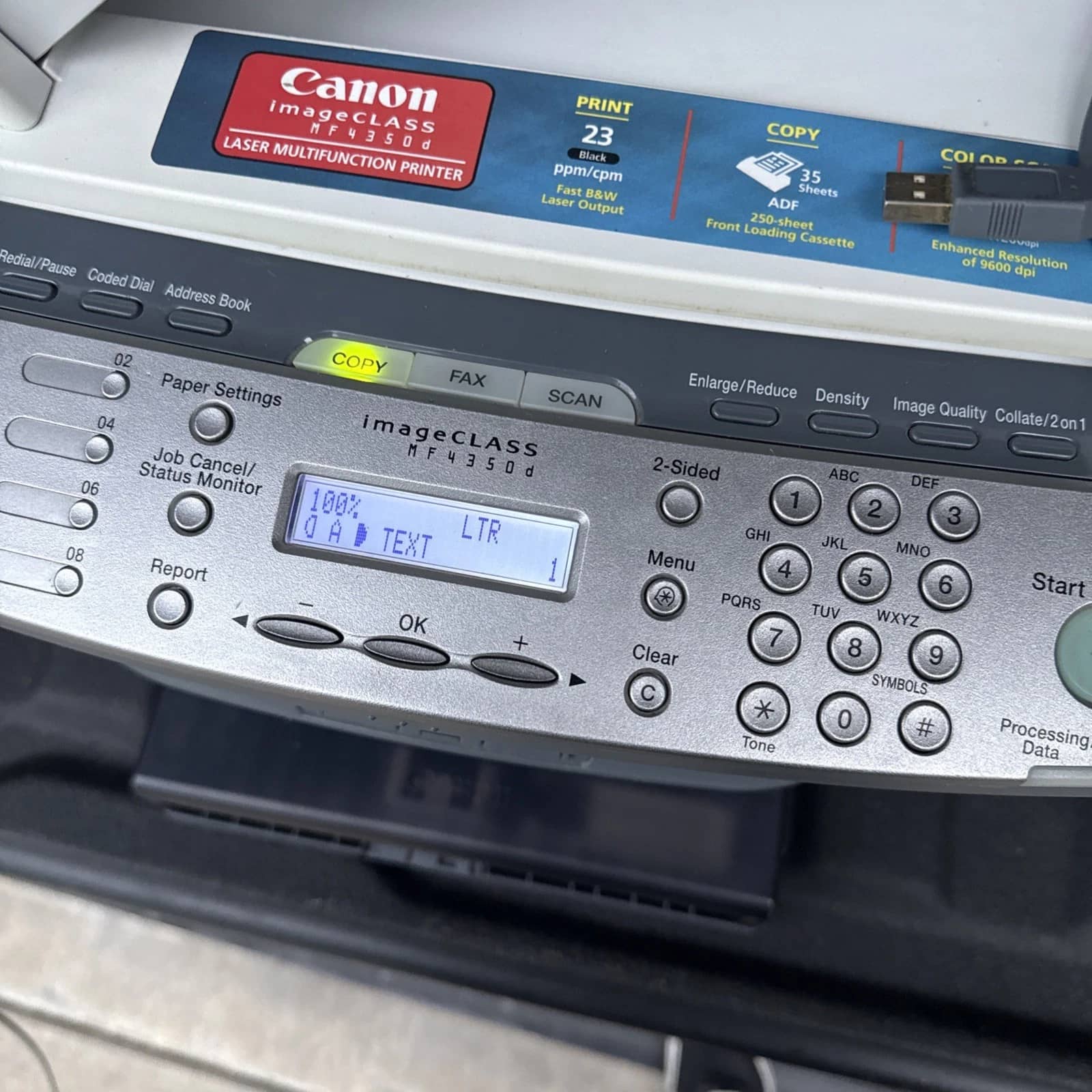 Canon imageClass MF4350d Printers Used - Good
