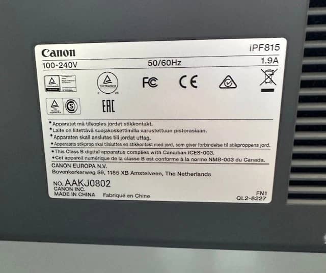 Canon iPF815 Printers Open-Box Excellent