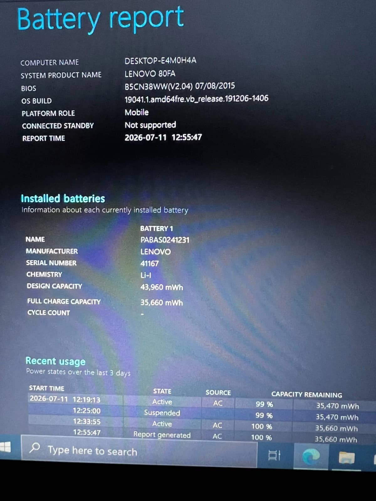 Lenovo Y40-80 Computers New